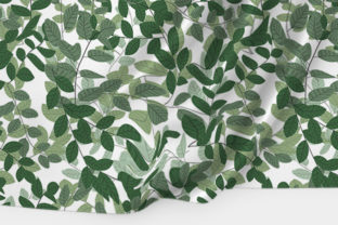 Beautiful Green Foliage and Tiny Branch Vector Asset