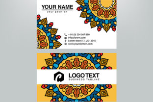 Business Card Decorative Design Template 4 Guide