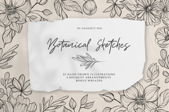 Evaluating Botanical Sketches Floral Line Art for Professional Design
