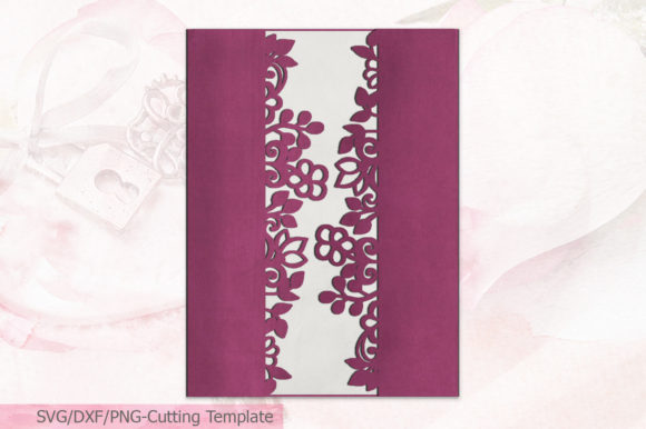 Floral Gate Fold Wedding Invitation SVG Guide