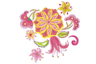 Floral in Abstract Print Style: Evaluating Design Versatility and Technical Formats