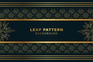 Gold Leaf Pattern Green Background Design Guide