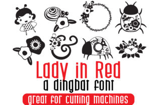 Lady in Red: Integrating Organic Charm Through Floral Dingbats