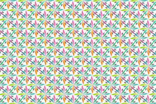 Leaf Pattern Colorful White Background: Versatile Vector Design for Modern Applications