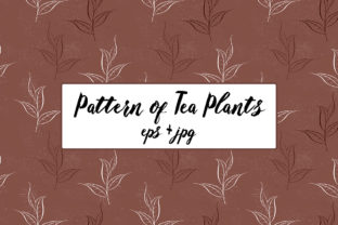 Pattern of Tea Plants: Elegant Botanical Design