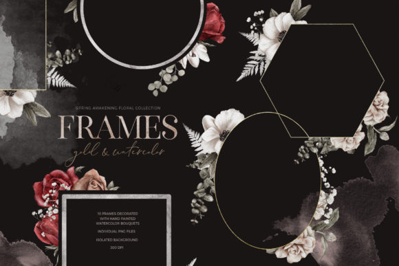 Spring Awaikening Floral Frames PNG Collection